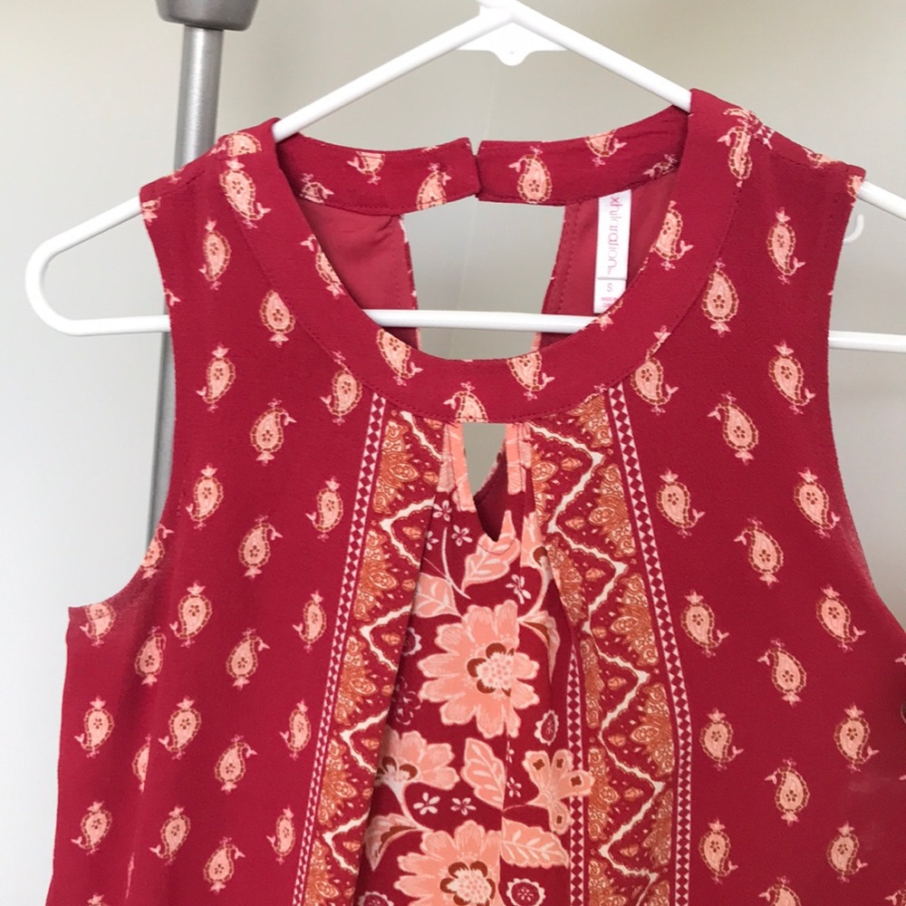 Red Patterned Dress - Picture 3 of 3